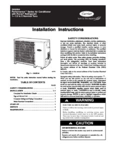 24AHA4 - Manual De Instalacion | Climaproyectos S.A. De C.V.